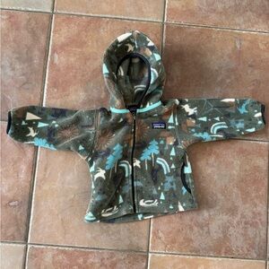 Patagonia Infant Fleece Jacket - Green and Blue